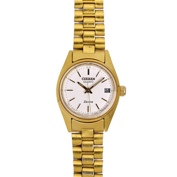 Citizen Quartz Seven Ladies Gold Plated Vintage 1990\'s Watch main image 6